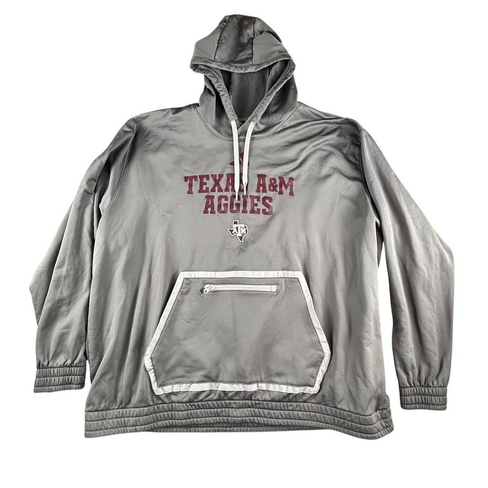 adidas Texas A&M Aggies Windbreaker Jacket Mens Gray Pullover 4XLteam issued SEC